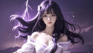 清纯长发美女