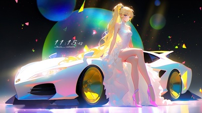 机车长腿美少女