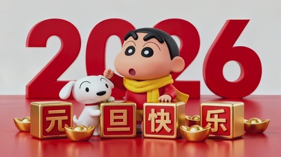 2026节日快乐小新