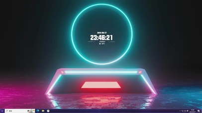 科技光圈主题桌面