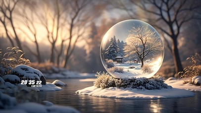 水晶球中冬季