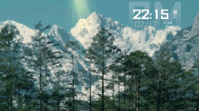 雪落高山  壁纸