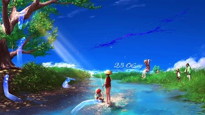 4k 治愈乡村童年湖边乐趣