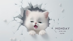 呆萌萌宠猫咪