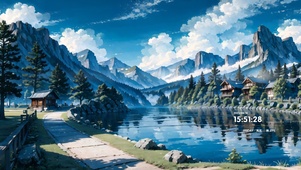 4K山下镜湖