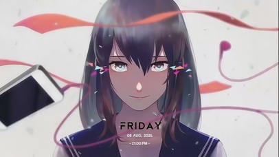 动漫少女的灵动瞬间