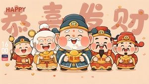 五福财神
