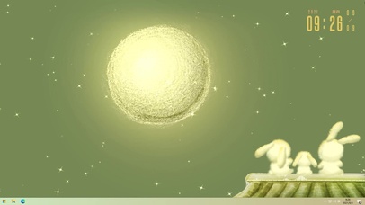 中秋赏月兔（主题、护眼、时钟）