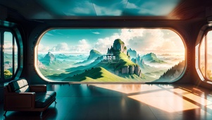 4K唯美科幻房间风景