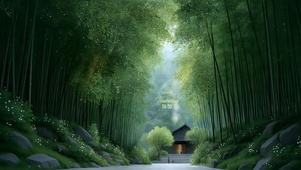 唯美治愈 竹林人家