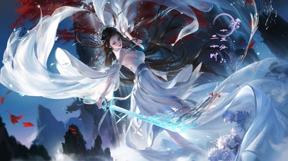 4K古风清冷美人