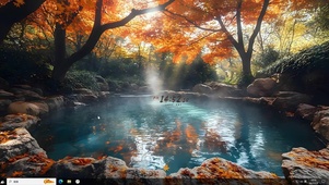 秋天的池塘
