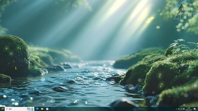 治愈森林 小溪川流