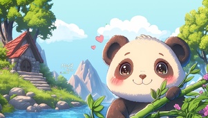 熊猫爱吃竹子