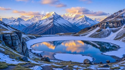 护眼风景冰川融化