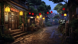 雨夜小巷