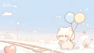小熊爱心铁道
