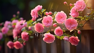 篱笆院外的花