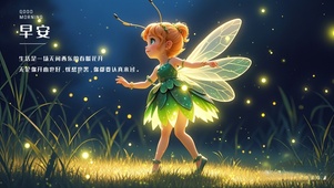 黑夜中的小精灵