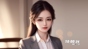 西装唯美少女