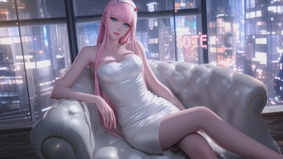 可爱窗户边女孩