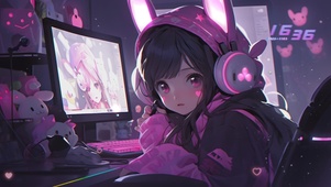 可爱电竞兔兔
