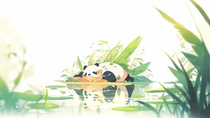 懒懒熊猫