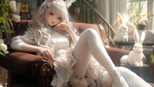 清纯白丝少女