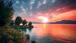 浪漫夕阳