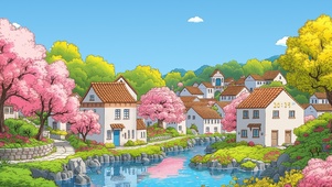 樱花小镇