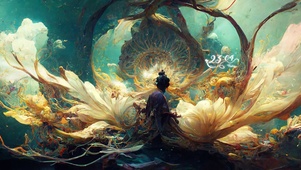 4k 国风神话千年荷花精