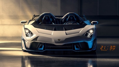 阳光下的兰博基尼