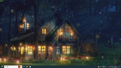 梦幻治愈雪夜主题