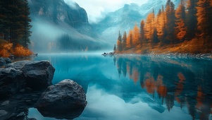 雾锁蓝湖