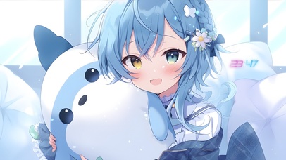 抱着玩偶的女孩