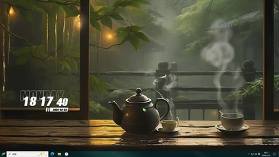 古风绿景桌面主题