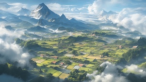 安第斯山脉全景