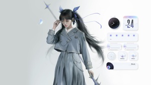 双马尾美少女