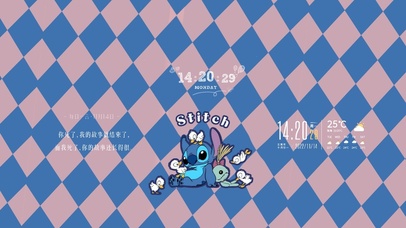 可爱史迪奇 史迪仔 简约壁纸