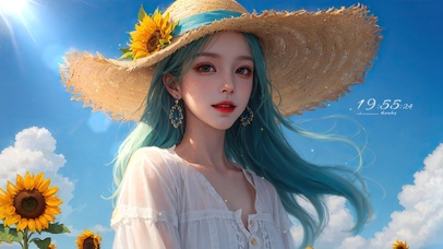 夏日向日葵女生