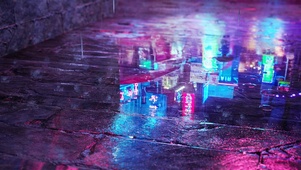 霓虹雨夜