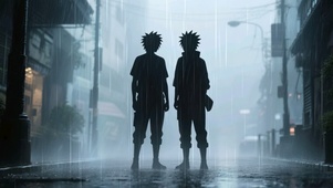 雨中兄弟情