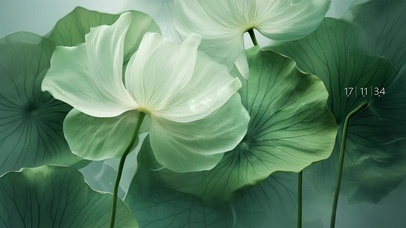 荷塘叶色 护眼清新