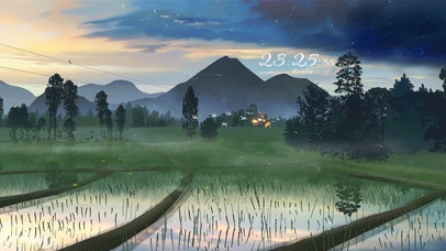 唯美夕阳田野飞行的魔女