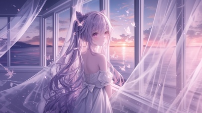 雪墨壁纸丨刻晴丨佳人如画丨