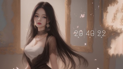 纯欲系长发美少女