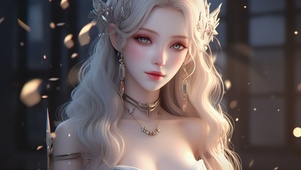 金发碧眼唯美女神