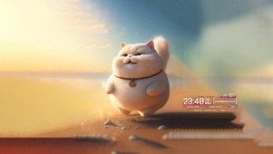 4K  可爱大肥猫