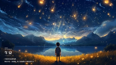 夜幕下的思念。