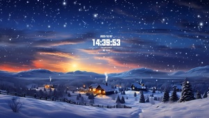 北极的雪夜	